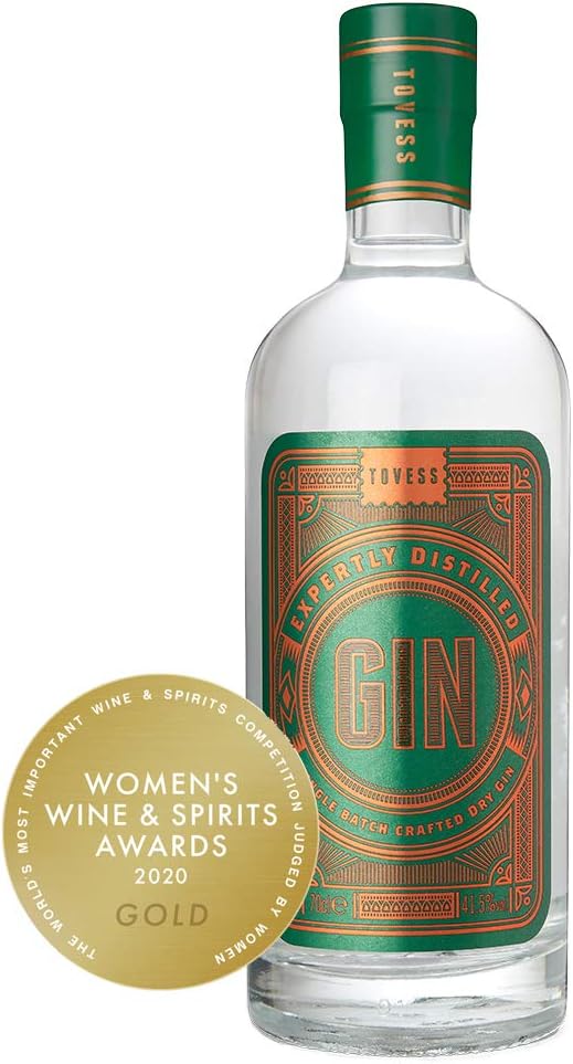 Tovess Single Batch Handcrafted Dry Gin, 70cl