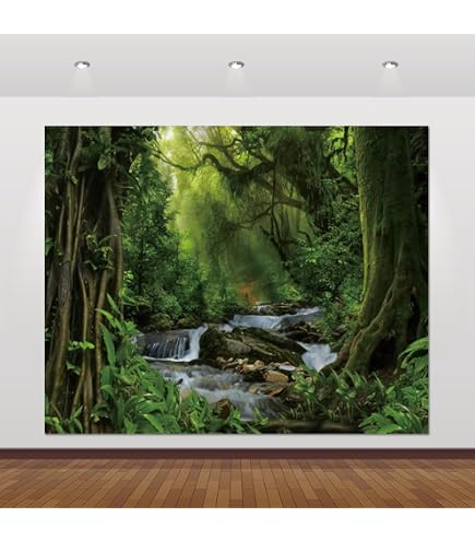 VERZAUBERTER WALD FOTOHINTERGRUND – 4,6x2,4 M Vinyl, Dschungel-Motiv Für Studio & Party