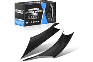 WEILEITE Interior Door Pull Sticky Handle Cover Accessories Fit for BMW 3 4 Series 318,320,328,330,335,M3 F30/F31/F34/F80 2012-2018 418,420,428,430,435,440,M4 F32/F33/F36/F82/F83 2013-2019(Black)