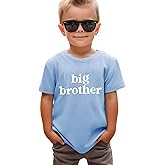 SANIXJOO Big Brother Shirt Toddler Baby Boy Promoted to Big Brother Announcement Tshirt Kids Short Sleeve Clothes