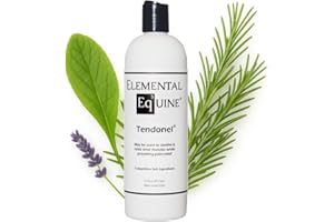 ELEMENTAL EQ5UINE Elemental Equine Tendonel 16oz Liniment Rub for Horses - Soothe and Relax Tired Muscles While Providing Relief and Reduced Stiffness