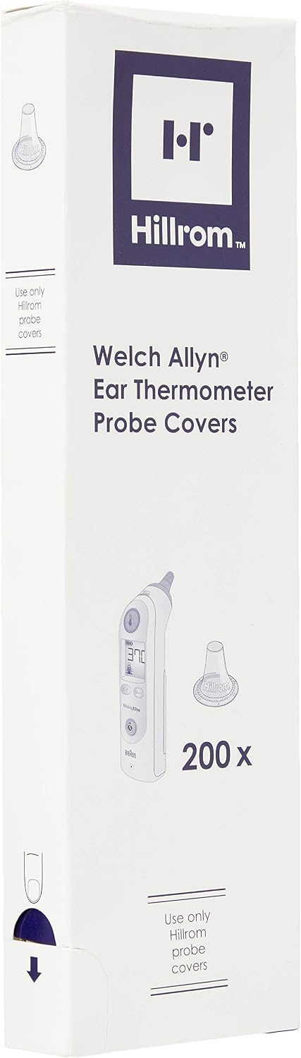 Hillrom Welch Allyn Ear Thermometer Probe Covers 200 Pack, White, 20 Count (Pack of 10) - Image 3