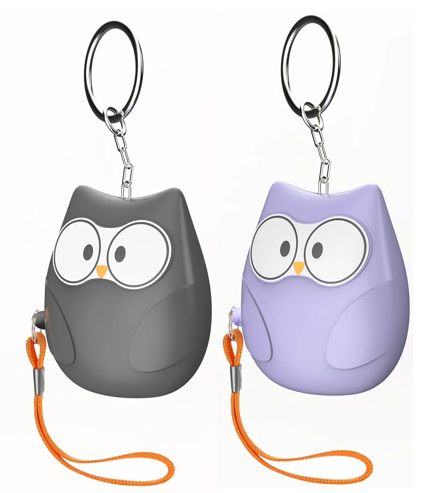 Ceozon Personal Alarms for Women Elderly 130 dB Siren Loud Personal Alarm with Strobe Light Small Personal Safety Alarm for Girls Kids (Grey and Purple)