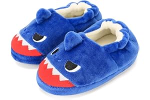 KAKU NANU Toddler Kids Slippers Cute Animal Cartoon Shoes Girls Boys Warm Fleece Winter Household Slippers