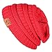 Laho Unisex Trendy Warm Chunky Soft Stretch Cable Knit Hat Slouchy Skully Beanie Cap