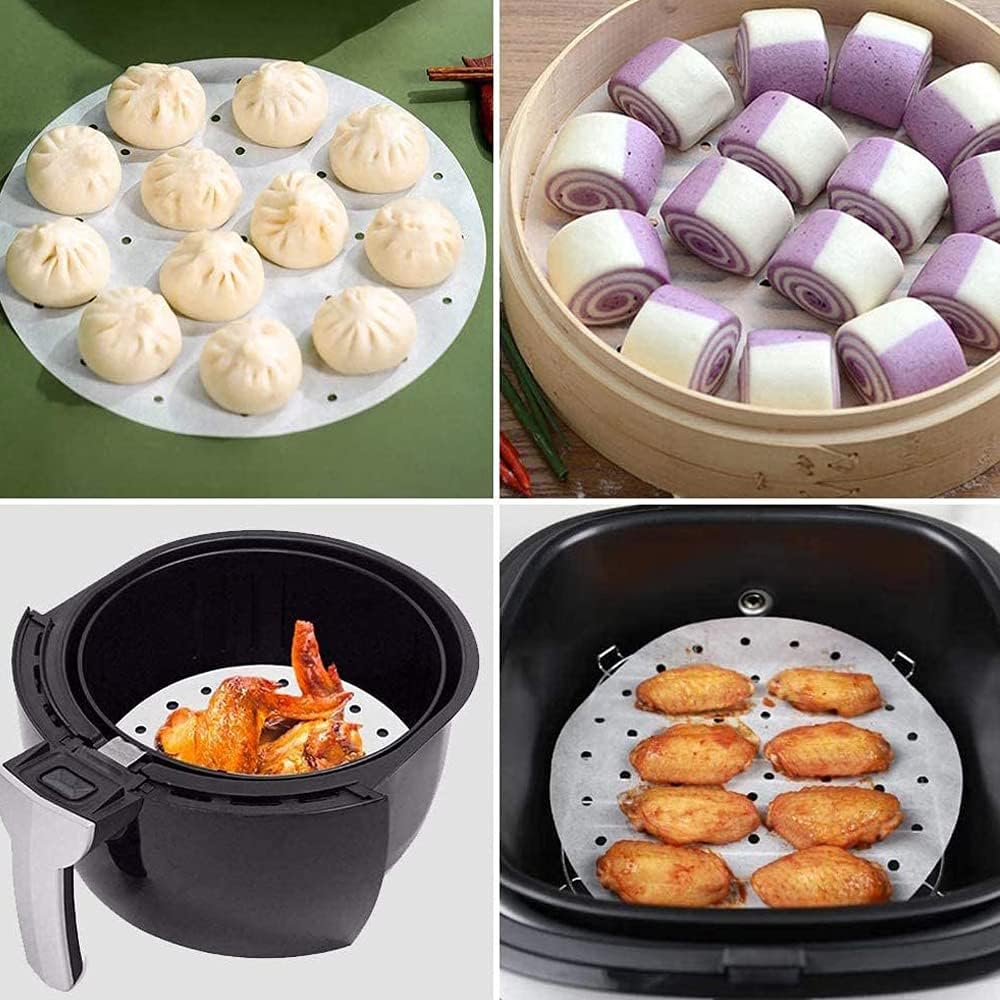 per torte 14 cm torte e torte rotondi pizza resistenti al grasso Noete  Airfryer 500 fogli di carta da forno in silicone lencicol Accessori e  utensili per pasticceria Casa e cucina