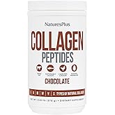 NaturesPlus Collagen Peptides, Chocolate - 0.83 lb Powder - Hair, Skin, Nail & Joint Health, Immune System Support - Non-GMO, Gluten Free - 14 Servings