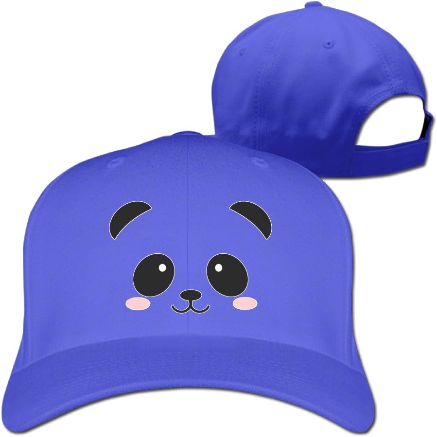 Unisex Lovely Panda Face Plain Baseball Cap Blank Hat Solid Color
