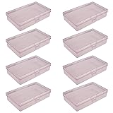 Goodma 8 Pieces Rectangular Empty Mini Plastic