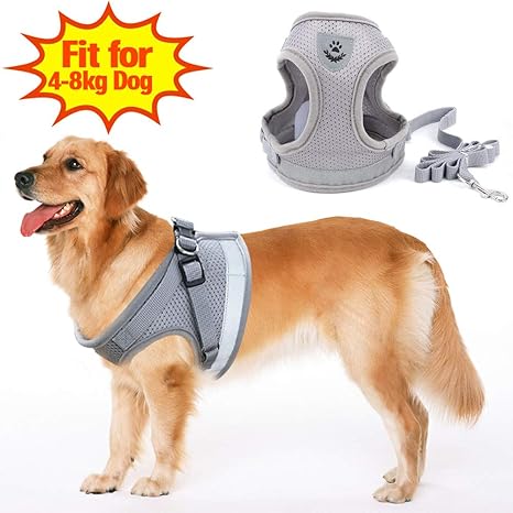 Suntop Harnais Gilet Pour Chiens Assistance Réglable Souple Rembourré Harnais Et Laisse Pour Petit Chien