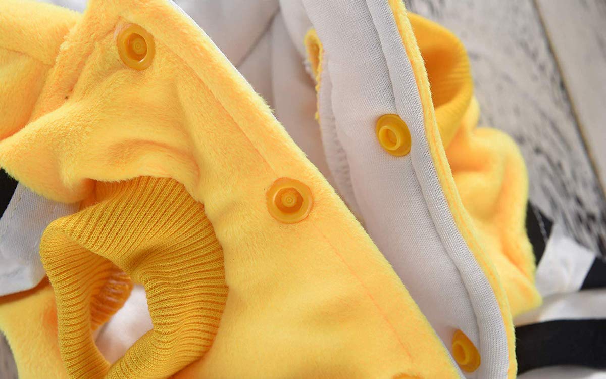 S-BBGPET Despicable Me Minion Pet Costume Clothes for Small Medium Large Dogs Winter Coat Warm Clothes