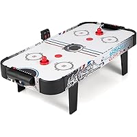 KOTEK Air Hockey Table, 42 Inch Hockey Arcade Table with 2 Pushers, 2 Pucks, LED Scoreboard & Electric Motor Fan, Table Top A