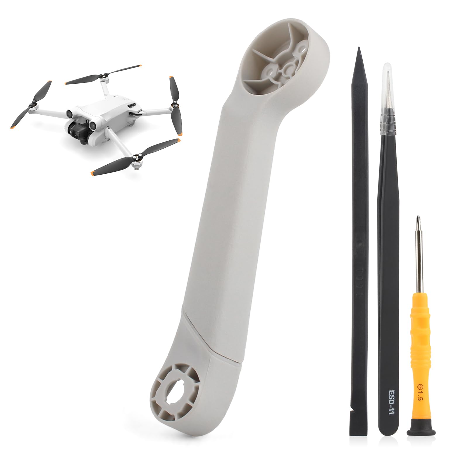 Photo 1 of Body Arm Shell for DJI Mini 3 Pro Arms Cover Replacement for DJI Mini 3 Pro Drone Accessories Parts with Repair Tools(Right Rear Arm Cover)