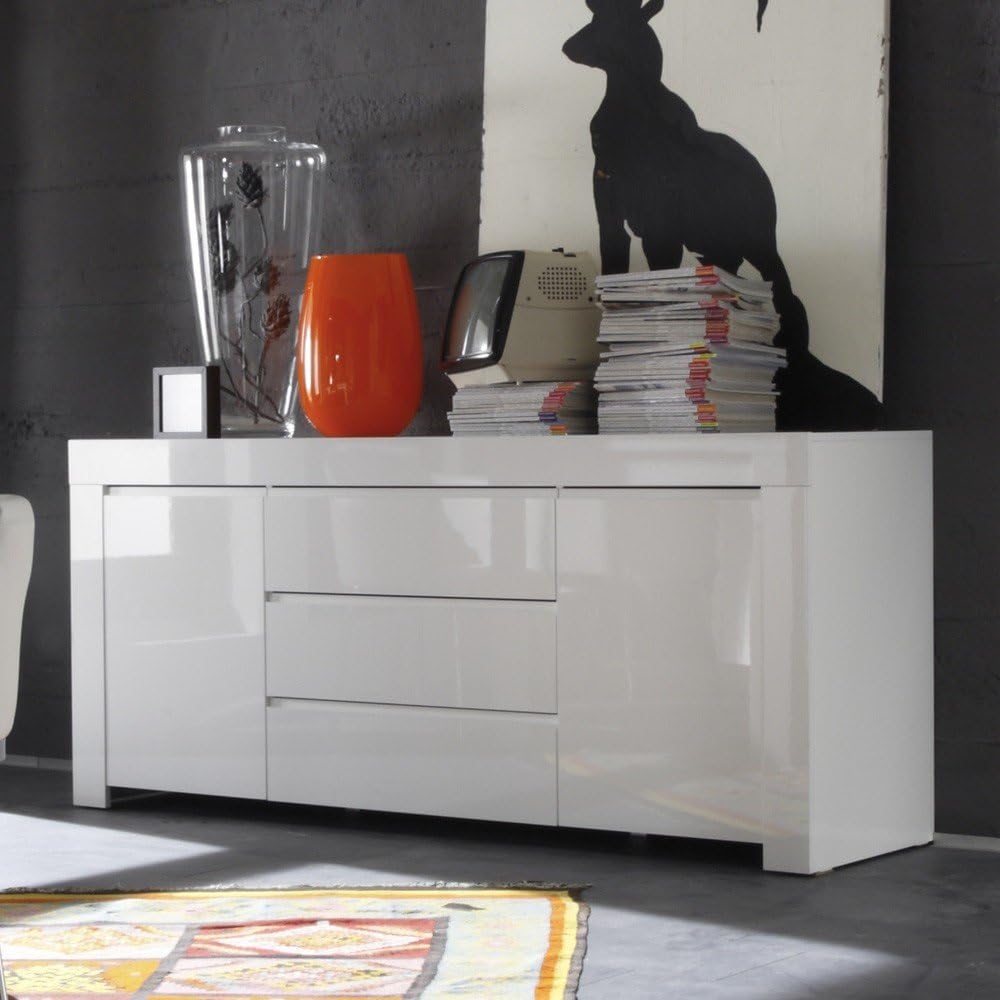 Madia contenitore 2 ante e 3 cassetti, Made in Italy