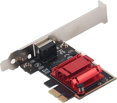 Zunate PCIE 2.5Gbps Gigabit Ethernet Network Card RJ45 Desktop PC