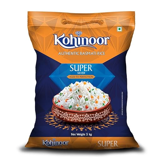 Kohinoor Super Silver Aged Basmati Rice, 5kg