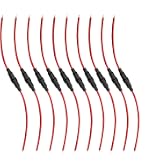 Uxcell Inline Screw Type Fuse Holder – 16 Gauge AWG, 2-Pack For 5mm X 20mm Glass Tube Fuses