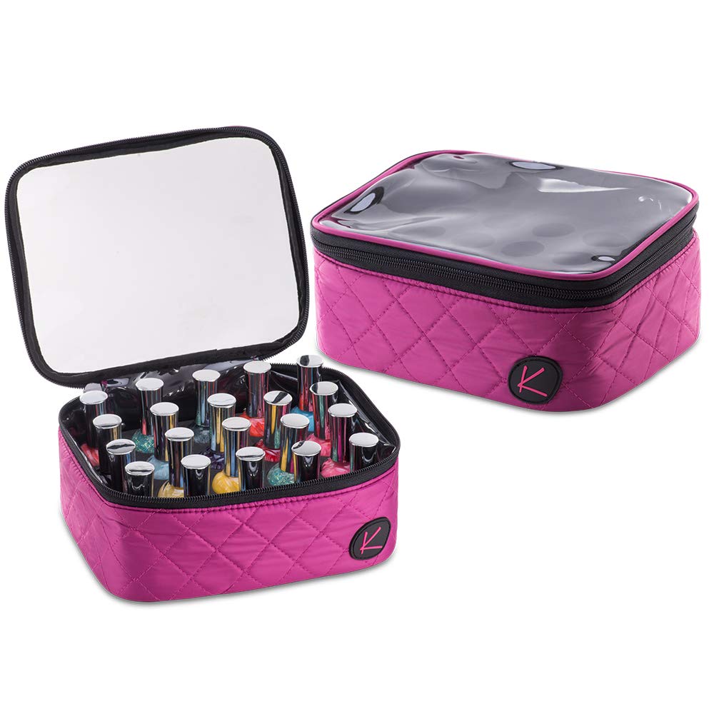 KIOTA 20 Slot Nail Polish Storage Bag Case Organizer