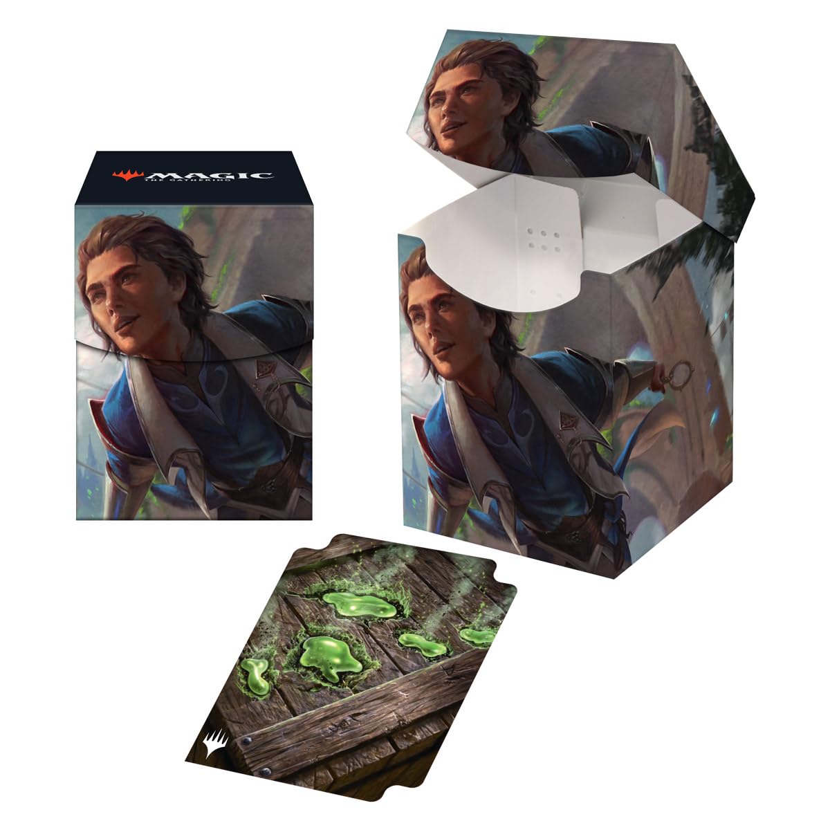 Ultra Pro - MTG Murders at Karlov Manor 100+ Deck Box Kellan, Inquisitive Prodigy for Magic: The Gathering - Sleeved MTG cards, Sized to Fit Standard Size Cards, 38267