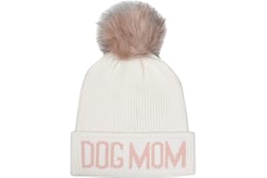 Hatphile Dog Mom Dog Dad Knit Hat Beanie Touqe