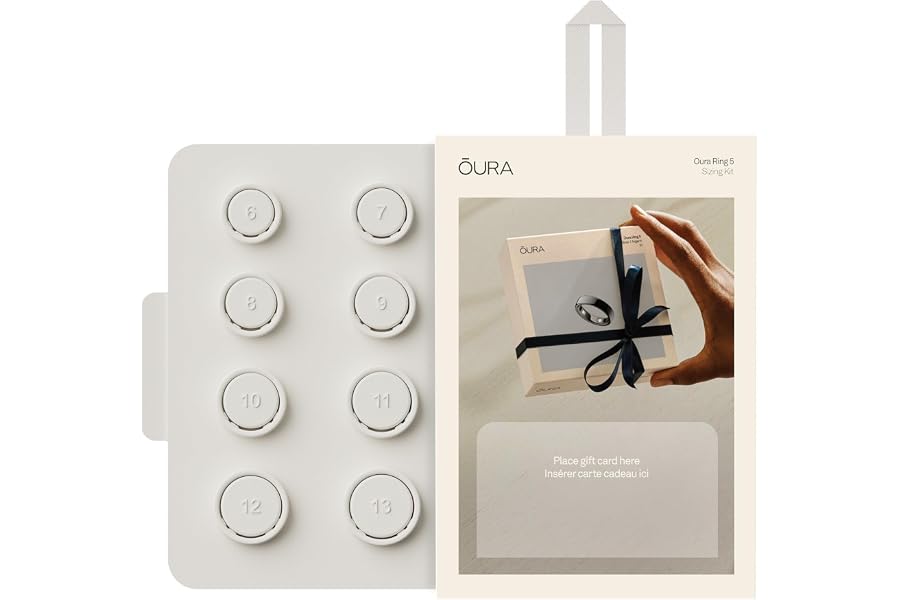Oura Ring 5 Gifting Sizing Kit - Unique Sizing - Give The Gift of Health