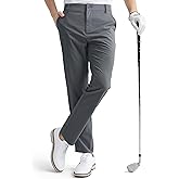 HISDERN Flex 301 Men's Stretch Golf Pants 30"/32" Lightweight Quick Dry Comfy for Business and Casual with Utility Pocket
