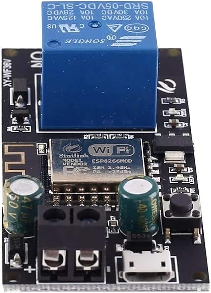 MADONG Interruptor WiFi Remoto del rel de Control de Dispositivos de Control Inteligente ModuleIoF inalmbrica for el hogar Inteligente DC 12V 24V 36V DC6V