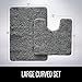 Gorilla Grip Bathroom Rug Sets, Soft Chenille 2 Piece Area Rugs Set, Toilet Base Mat and 30