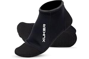 XUKER Neoprene Water Socks 3mm, Sand Proof Beach Volleyball Socks Water Shoes Diving Boots for Outdoor Water Sports
