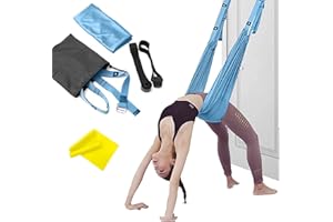 Kvittra Upgraded Yoga Strap for Stretching, Leg Stretcher Pilates Equipment for Home Gym, Back Bend Assist Trainer Waist Flexibility Workout Bands for Physical Therapy Ballet Dance Splits Gymnastics