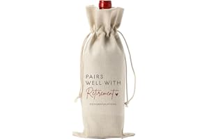 XFW 1Pcs Retirement Wine Bag Retirement Gifts for Women Men Pairs Well With Retirement Wine Bag Farewell Gifts for Coworkers Going Away Gift for Friends Boss