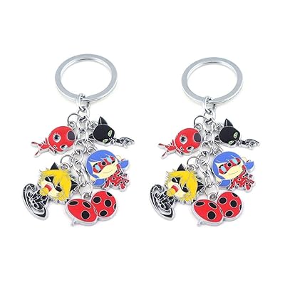 HLZG Miraculous Ladybug and Cat Noir Necklace Set Uganda Ubuy