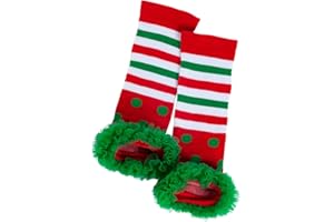 AOKWAWALIY Socks Christmas Leg Warmers Sock Covers Christmas Stockings Newborn Socks Spandex