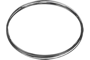 uxcell Tungsten Wire, 99.99% High Purity Tungsten Wire 0.18mm Dia x 5 Meter Length Tungsten Filament Metal Coil for Light Bulb Production Electronics Industry