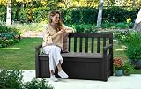 Keter Eden Bench 265L Outdoor Storage Box Graphite Light Grey view 5