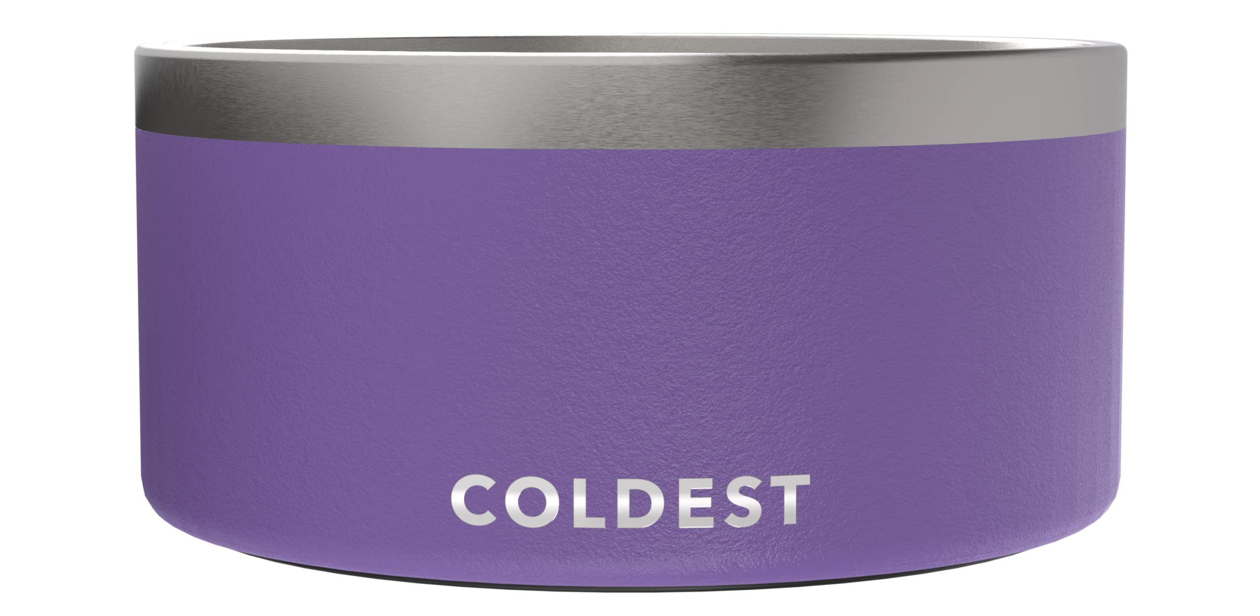 Coldest Dog Bowl - Anti Rust Metal, Non Slip, 3 Layers Insulated Stainless Steel Dog Bowls - Spill Proof & Heavy Duty - Water Bowl for Dogs, Cats & Pets, Dish Washer Safe (200 oz, Galaxy Purple) Image