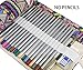 Hz.Codelo Canvas Pencil Wrap Roll up Case Hold for 72 Colored Pencils, Travel Carrying Organizer Holder,Great for Kids Adult Coloring Book - Bohemian(NO PENCILS included)