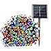 Qedertek Solar String Lights 72ft 200 LED Fairy Christmas Lights, 8 Modes Ambiance Lighting for Outdoor, Patio, Lawn, Landscape, Garden, Home, Wedding (Multi-Color)