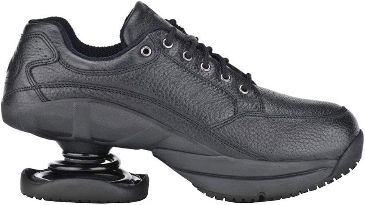 black leather tennis shoes mens