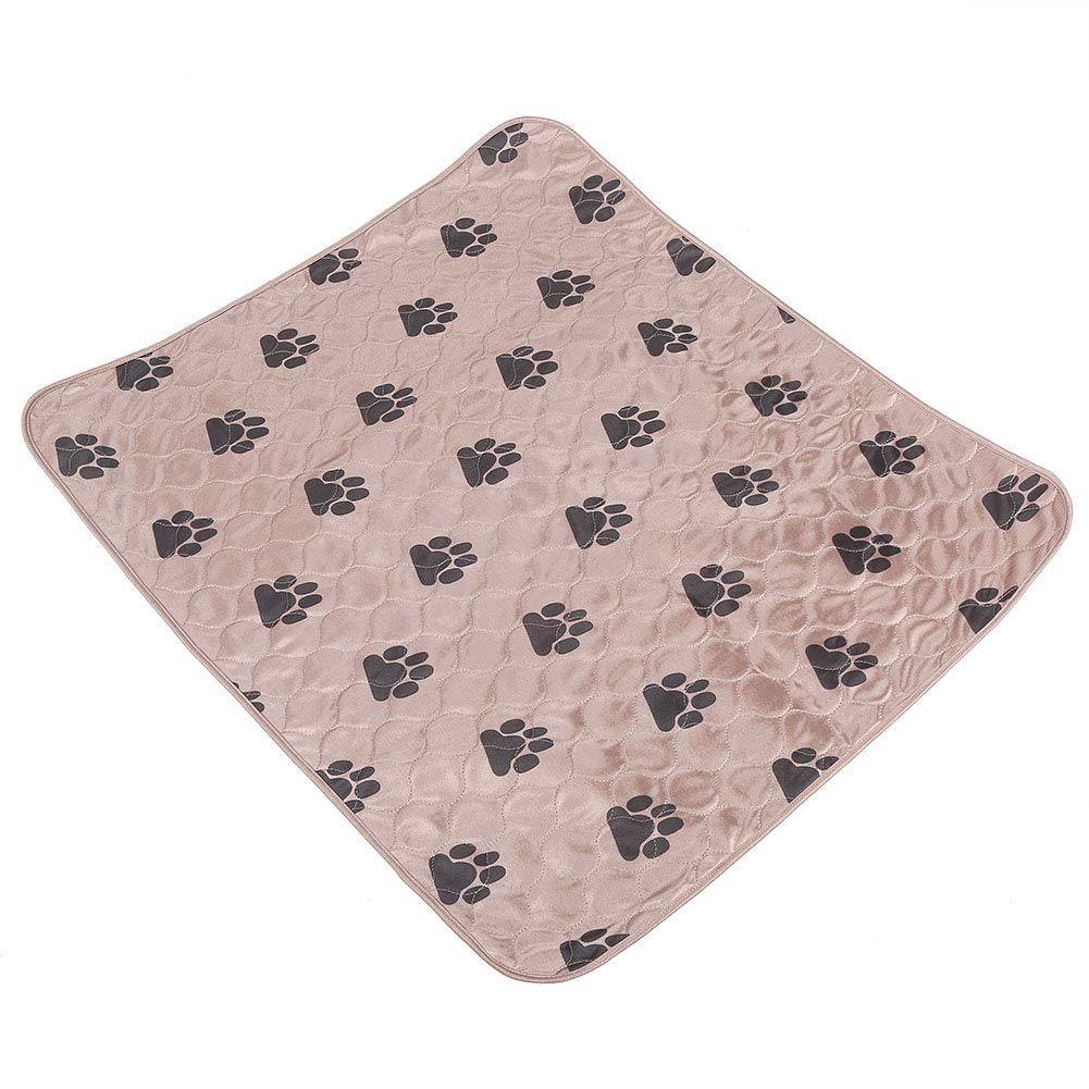 Reusable Dog Pee Pads Waterproof - Dog Training Mat for Urine Control, Washable Pet Pad for Dogs and Cats, Brown 70x80cm