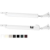 GREENSTAR Touch 'n Hold Smooth - Dual Door Closer System - Heavy Duty - for (Medium and Heavy Weight) Storm, Screen, &amp; Security Doors - New Doors or Replacement for Previous Units (White)