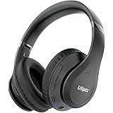 Uliptz Wireless Bluetooth Headphones, 65H Playtime, 6 EQ Sound Modes, HiFi Stereo Over Ear Headphones with Microphone, Foldab