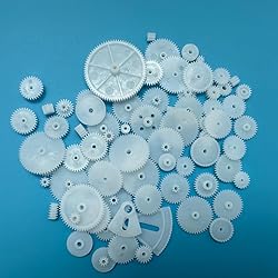 72PCS Small Motor Gears Plastic Gears for Motor RC