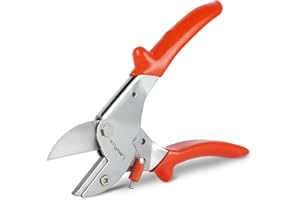 LeafLux 7" Professional Anvil pruner with SK-5 Blades, Best for Dry, Dead Stems & Branches, Plastic, Rubber.Gardening Clipper ，Cut-Multi-Purpose handheld shears for Industry & Crafts|LFXP1107