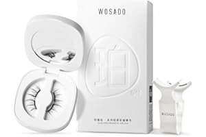 WOSADO Magnetic Eyelashes Kit, No.14 FROST BLACK, Reusable Glue-free Natural Lashes, Cruelty-free False Lashes, Waterproof, Lightweight, Suit for Light/Fine Makeup