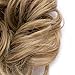 Messy Hair Bun Extensions Synthetic Updo Chignons Donut Elastic Bride Bun Ponytail Scrunchy Hairpiece Wig Accessory for Women 35g Dark Blonde Mix Bleach Blonde-Mediumthumb 4