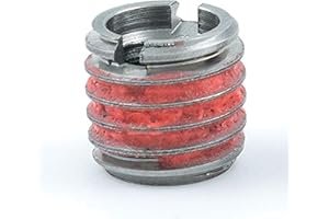 E-Z Lok Externally Threaded Insert, 303 Stainless Steel/Metric, M10-1.5 Internal Threads, 9/16"-12 External Threads, 13.08mm Length, Made in US (Pack of 5)