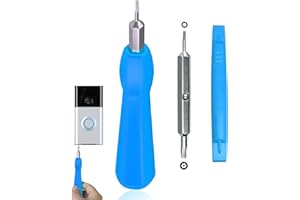 HAO HELPER Video Screwdriver Bit Set for Battery and Wifi Access - Fits All Video Doorbell Models (Blue)