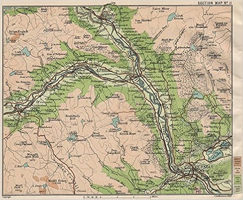 Pitlochry Map Of Scotland Tay River Valley & Forest. Pitlochry Dunkeld Aberfeldy Strathtay - 1908 -  Old Map - Antique Map - Vintage Map - Scotland Maps: Books: Amazon.com