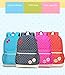 Moonwind Polka Dots Bow 3pcs Kids Book Bag School Backpack Handbag Purse Set for Girls Teen (Navy)